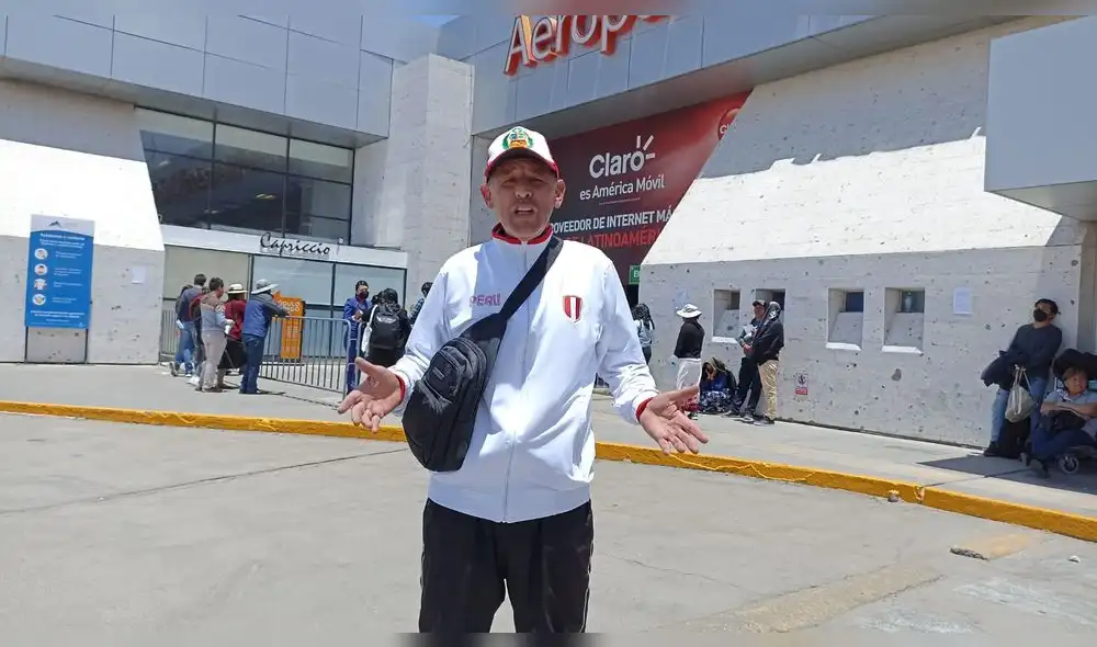 Corredor arequipeño, Guido Zegarra, teme no poder participar en Atletismo Master de Bogotá (Colombia). Foto. Wilder Pari.