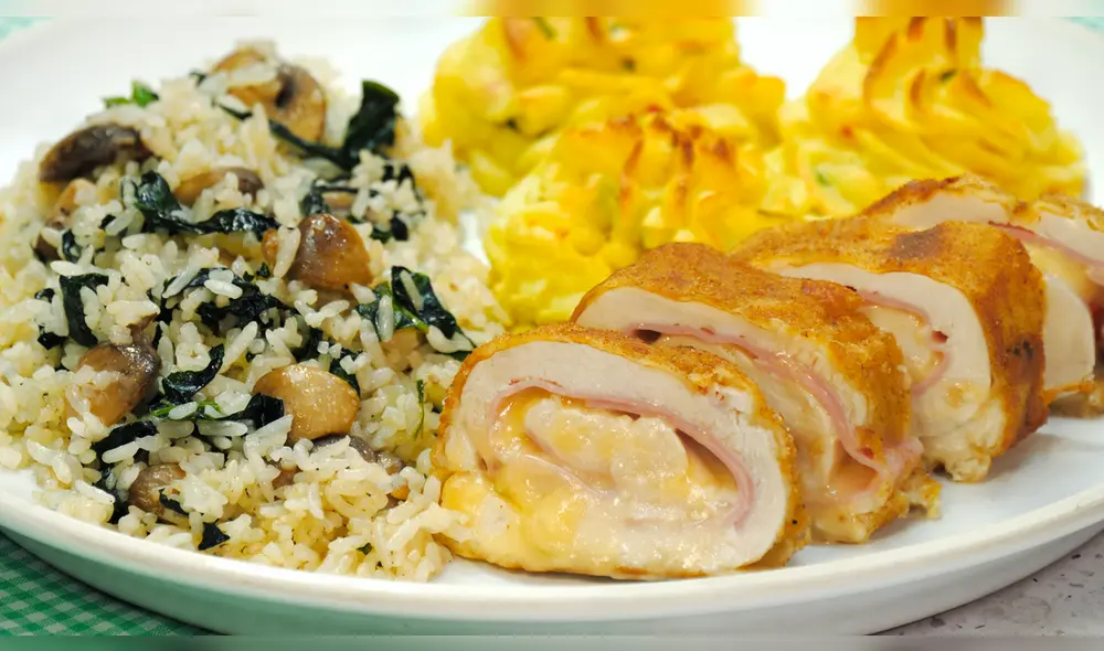 Receta de cordon bleu / enrollado de pollo | Receta y Video Receta de cordon bleu / enrollado de pollo | Receta y Video