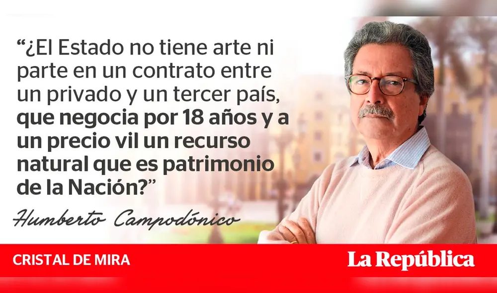 Exportación del gas y ausencia del Estado