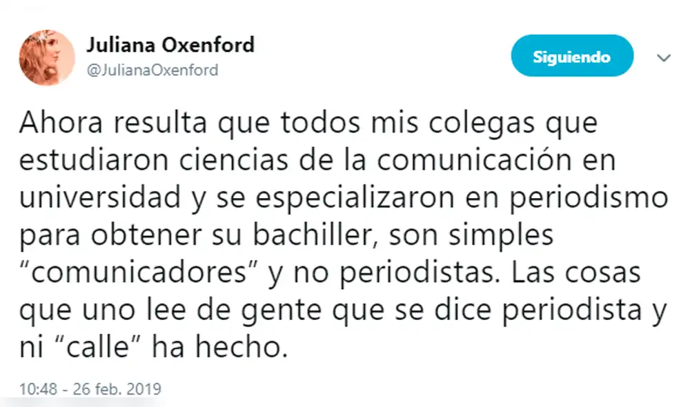 Beto Ortiz lanza comentario irónico tras la respuesta de Juliana Oxenford a un 'hater'