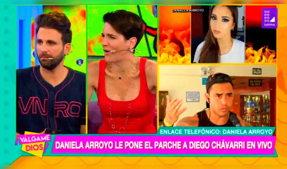 Daniela Arroyo arremetió contra Diego Chávarri durante programa en vivo [VIDEOS]