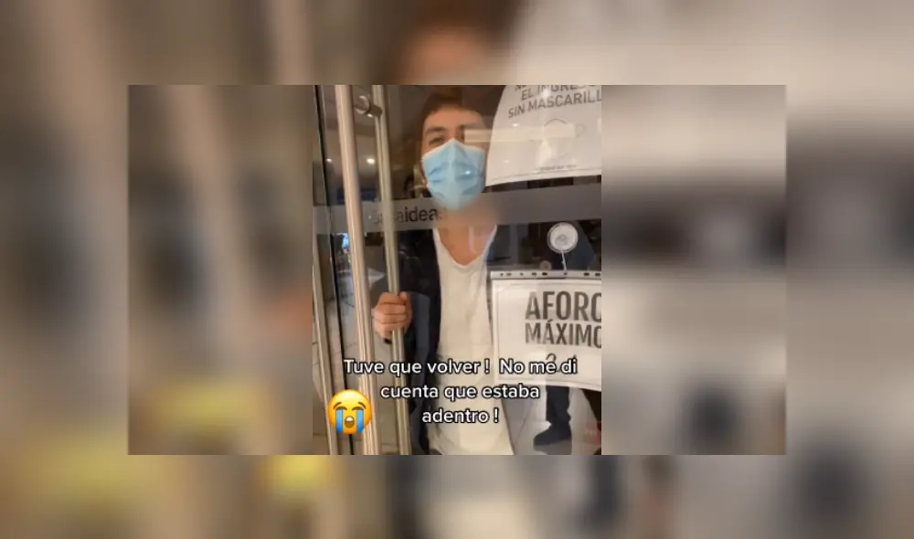 Desliza a la izquierda para ver más sobre esta graciosa escena que protagonizó un joven trabajador. (Foto: captura)