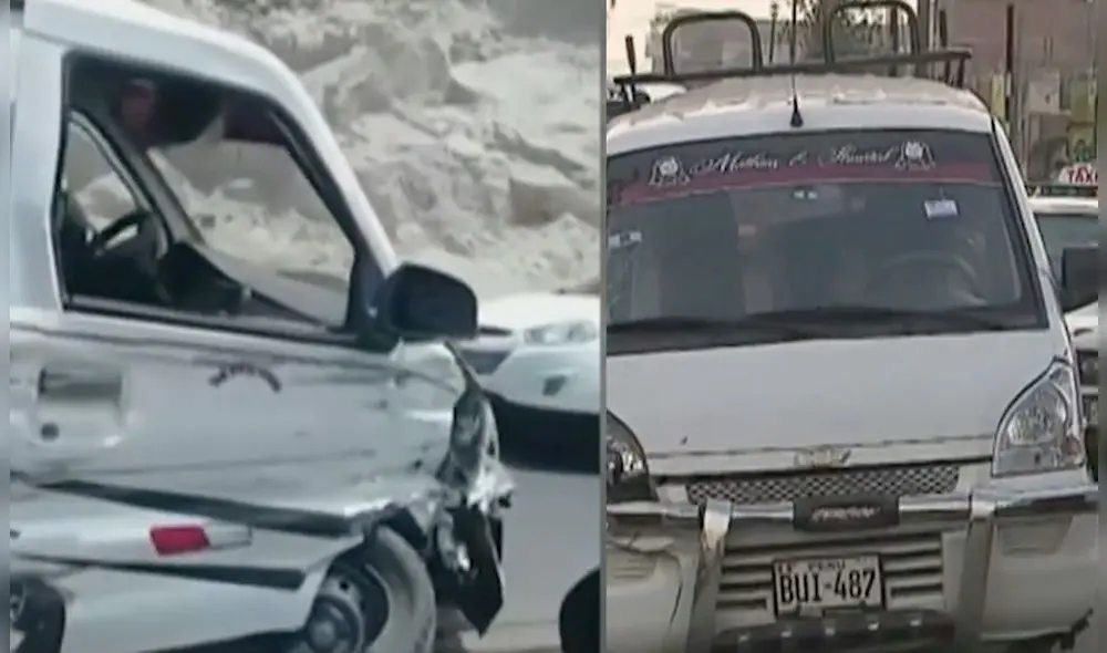 Colectivo informal se choca y deja como saldo una víctima mortal. Foto: captura de América TV