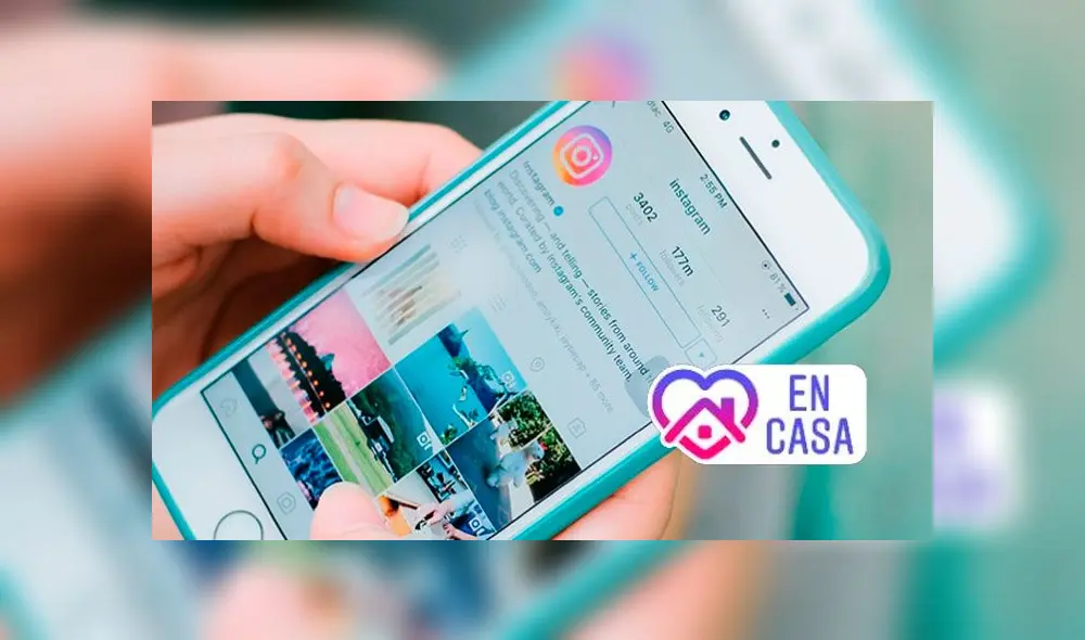Etiqueta "En casa" de Instagram.