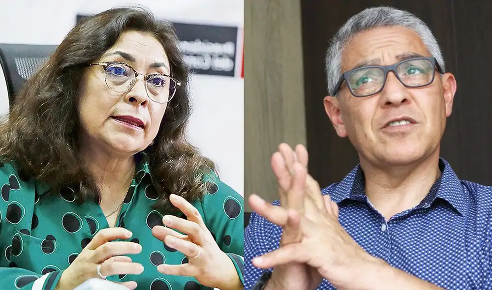 Violeta Bermúdez y José Elice anunciaron que se investigarán los hechos que provocaron la muerte de dos manifestantes en Virú. Foto: composición/La República Violeta Bermúdez y José Elice anunciaron que se investigarán los hechos que provocaron la muerte de dos manifestantes en Virú. Foto: composición/La República