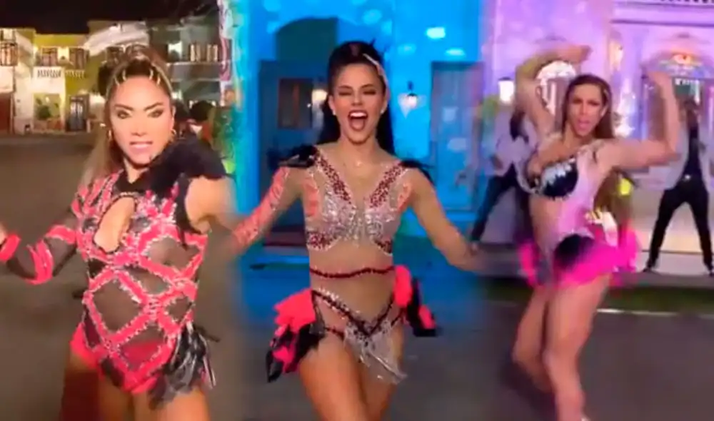 Las cuatro bailarinas se lucieron en una reñida batalla de talento en la gran final de Divas EEG. Foto: captura/América TV