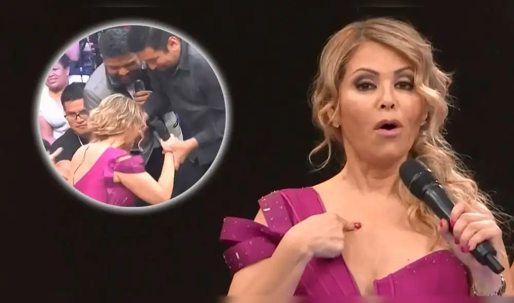 'El artista del año': Gisela Valcárcel sufre aparatosa caída en vivo [VIDEO]