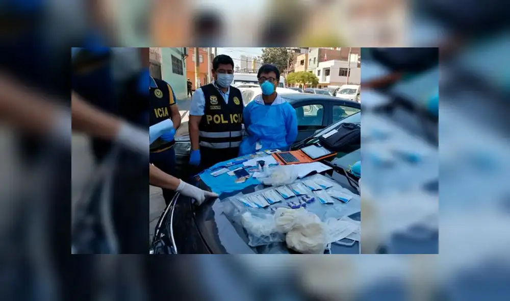 Ciudadano chino roba pruebas de COVID-19 y luego las vende. Foto: PNP.