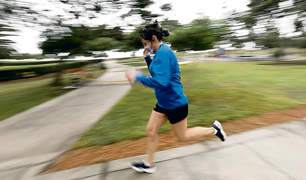mujer corriendo
