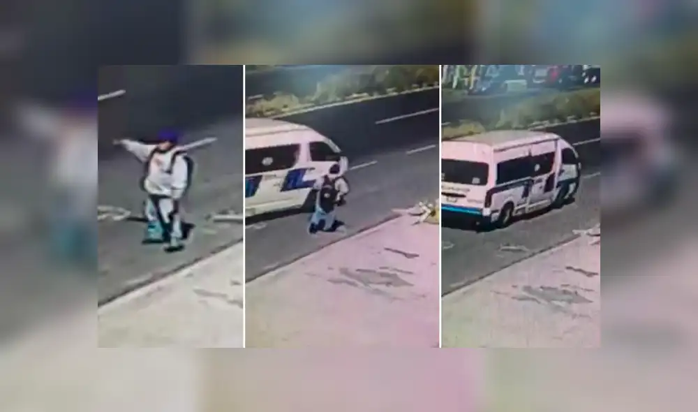 En Facebook, pasajero intentó subir a una combi, pero desapareció en medio de la pista [VIDEO]