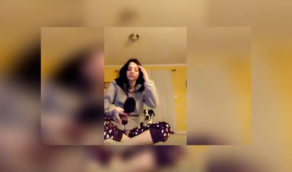 Desliza las imágenes para observar la terrible acción de un perro en plena trasmisión en vivo de su dueña.