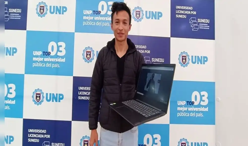 Joven universitario aporta sus conocimientos en la lucha contra la inseguridad. Foto: UNP