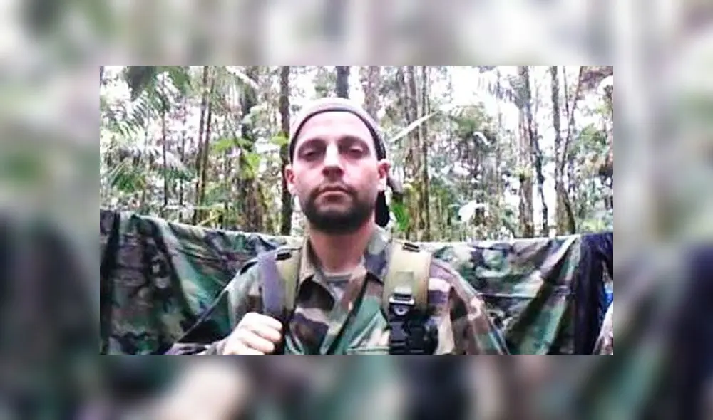 Facundo Morales Schoenfeld, alias Camilo, integra las FARC y fue herido de bala durante las protestas en Bolivia. Foto: Difusión