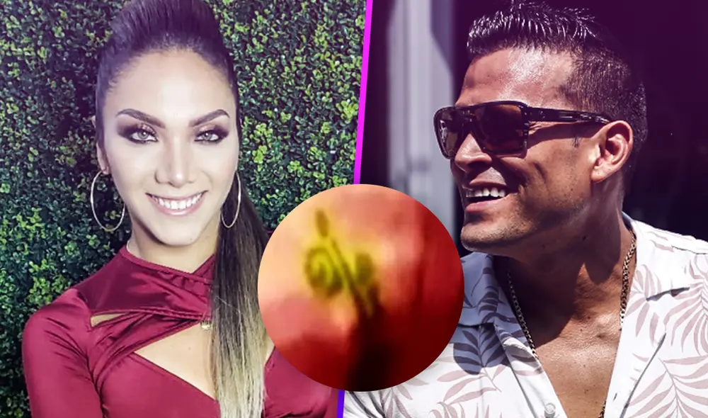 Isabel Acevedo se hizo un tatuaje con Christian Domínguez. Foto: Composición.