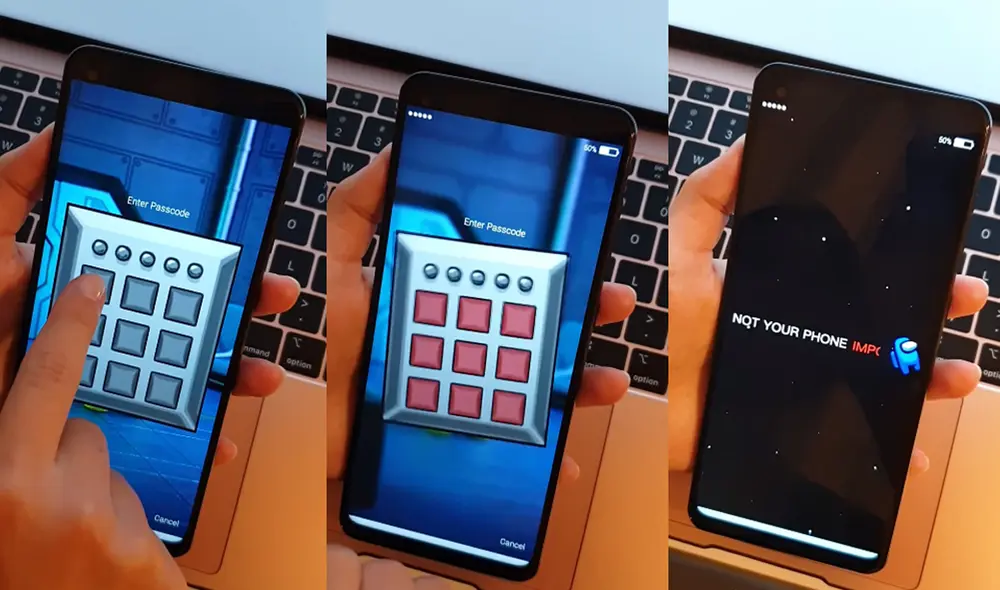 Bloqueador de pantalla al estilo Among Us solo está disponible para Android. Foto: captura de YouTube