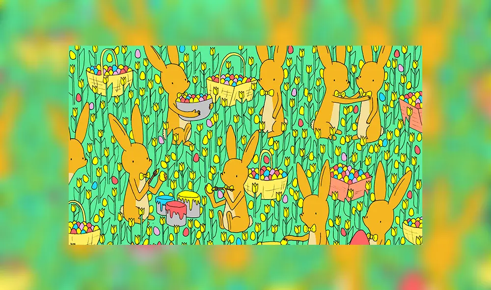 Facebook viral: halla al pollito escondido entre conejos de colores, el nuevo ‘reto visual’ que no podrás resolver