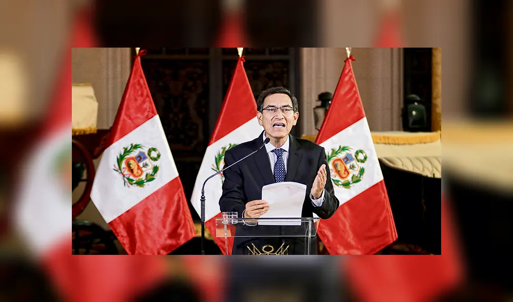 A las 5:40 de la tarde, el presidente Martín Vizcarra anunció desde Palacio de Gobierno que el Congreso sería disuelto.