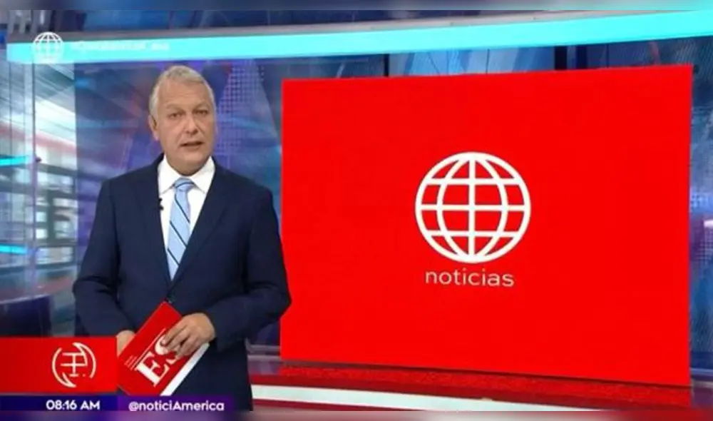 Gunter Rave se luce como conductor en América televisión. Foto: Captura