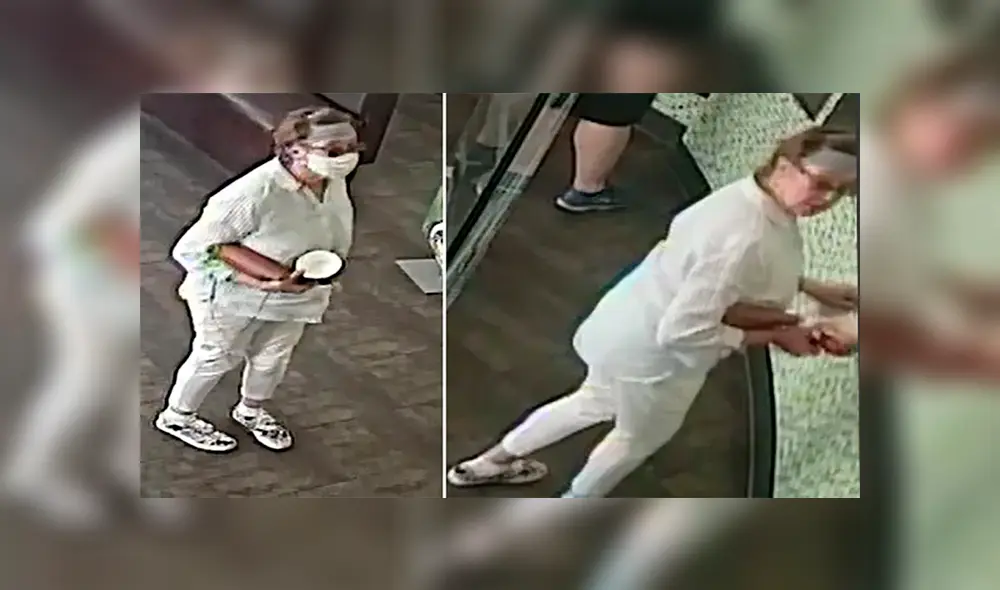 La sexagenaria se acercó al bebé, se sacó la mascarilla y tosió tres veces sobre su cabeza. (Foto: Univisión)