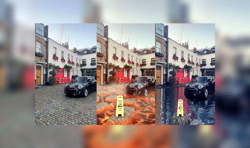 Snapchat ha presentado sus nuevos filtros que cambian cualquier superficie en lava o agua.