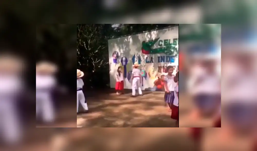 En Facebook, unos niños participaban de una actuación y no imaginaron que ocurriría un incidente. En Facebook, unos niños participaban de una actuación y no imaginaron que ocurriría un incidente.