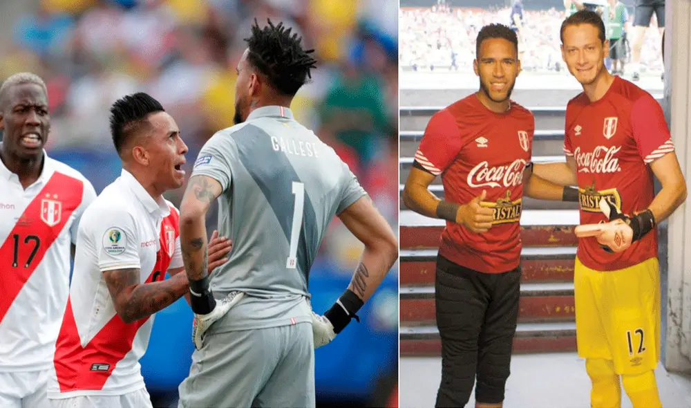 Pedro Gallese recibió consejos de Diego Penny tras booper en la Copa América 2019. | Foto: GLR Pedro Gallese recibió consejos de Diego Penny tras booper en la Copa América 2019. | Foto: GLR