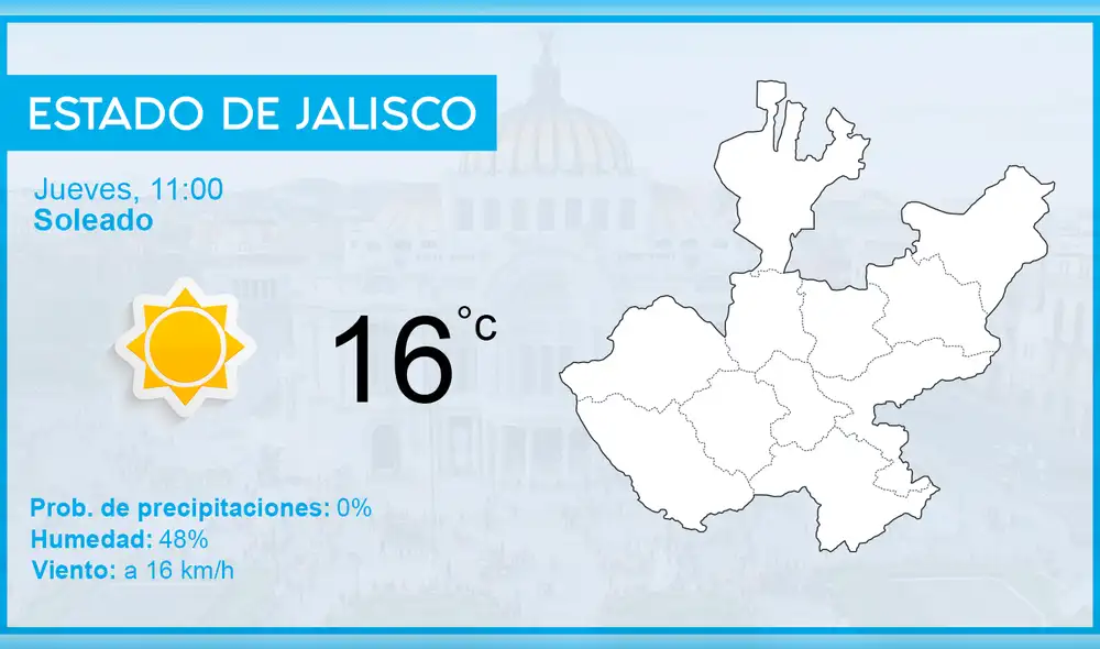 El clima en México para hoy, jueves 10 de enero de 2019, según el pronóstico del tiempo