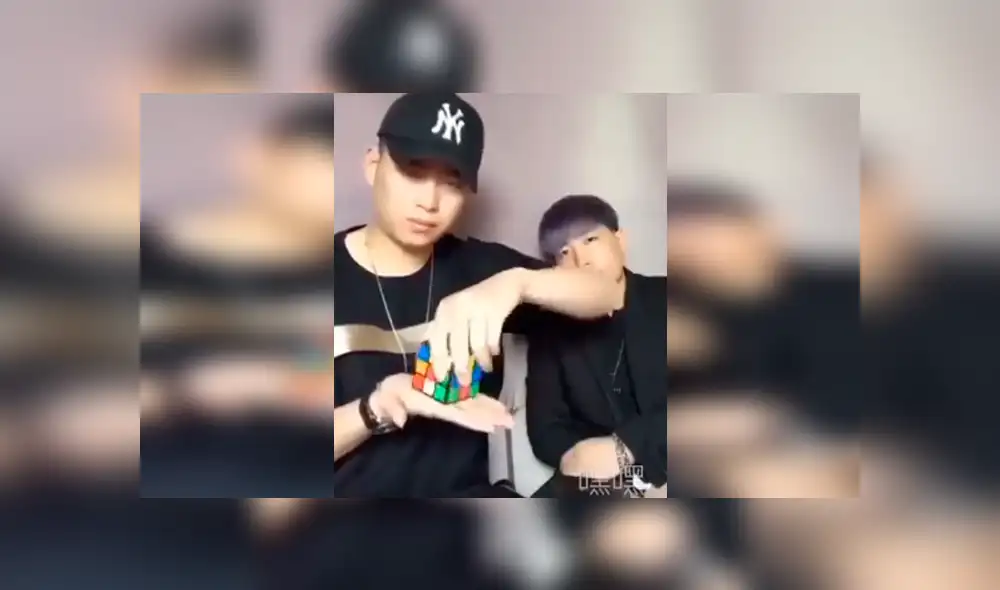 Facebook viral: mago asiático presume truco del ‘cubo mágico’, pero su amigo lo deja en ridículo [VIDEO] 