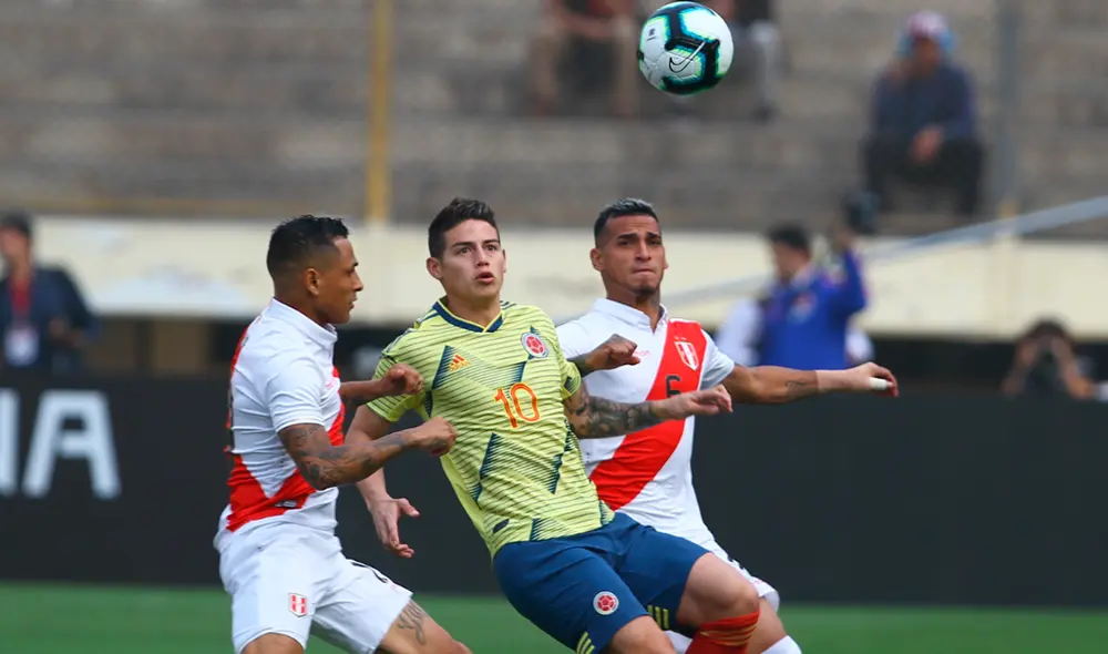 James Rodríguez se lesionó en una de sus rodillas y no jugará el amistoso entre Perú y Colombia. | Foto: GLR