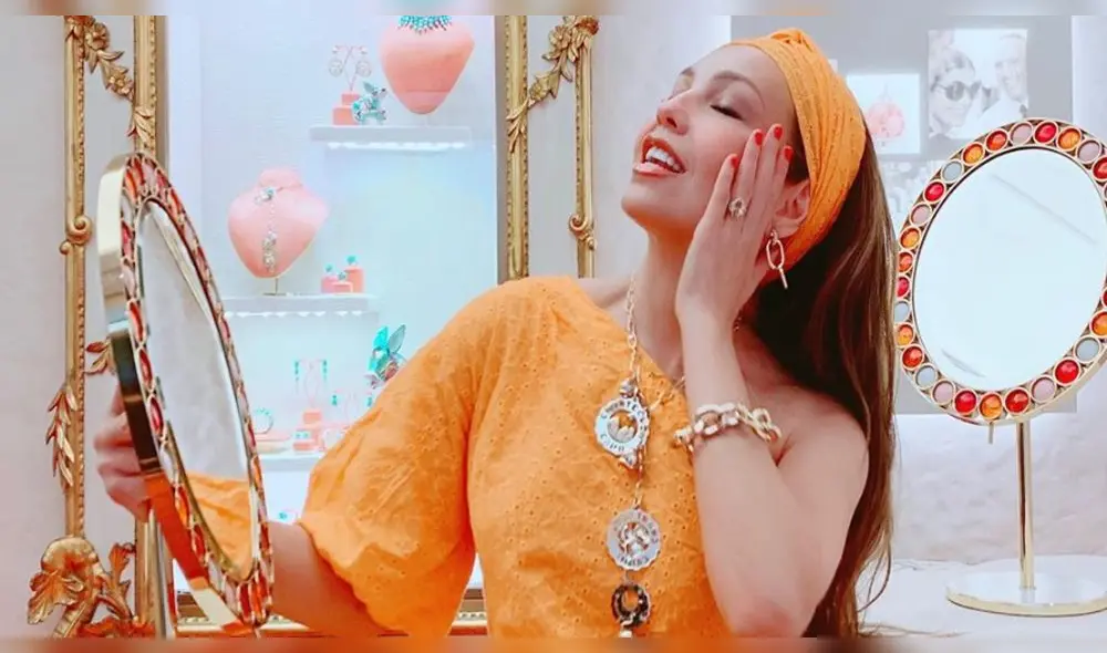 Thalía publica curiosa foto en Instagram y es comparada con Gasparín