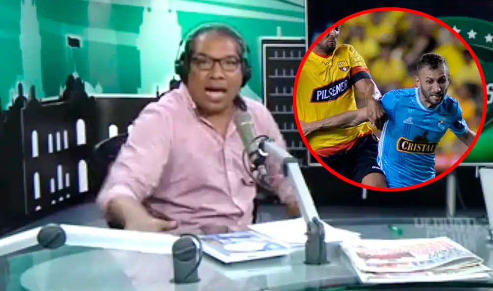 Alan Diez explotó tras la derrota de Sporting Cristal en la Copa Libertadores. Foto: Captura