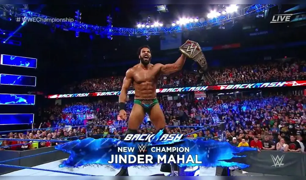 WWE Backlash 2017: ¡Jinder Mahal es el nuevo campeón mundial!