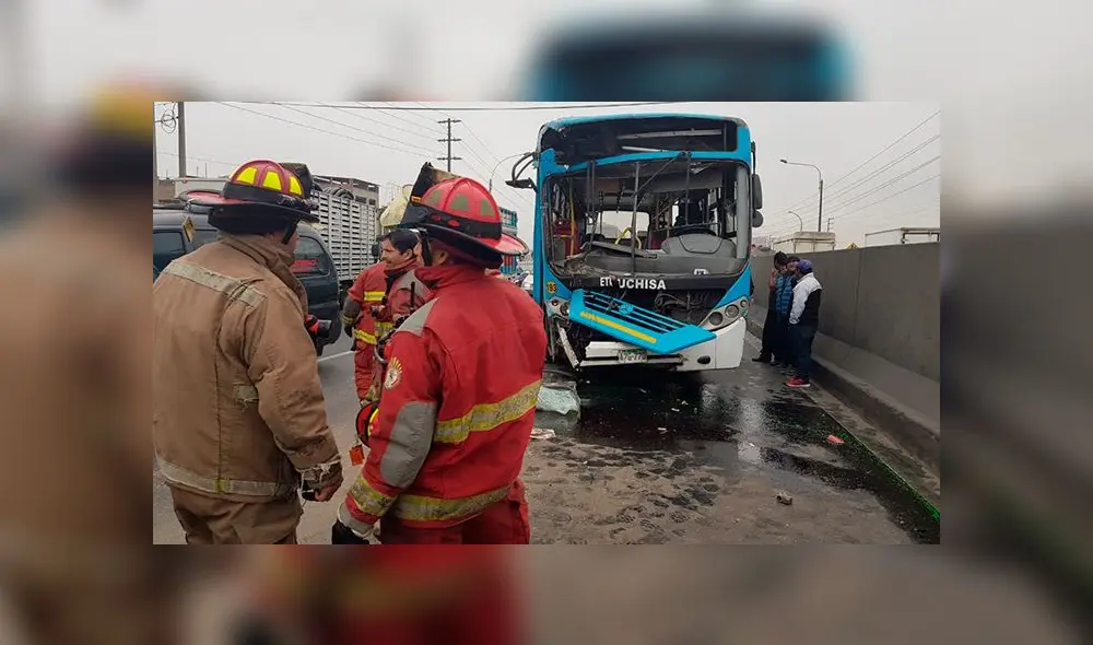 Más de una docena de heridos en accidente en Panamericana Norte.