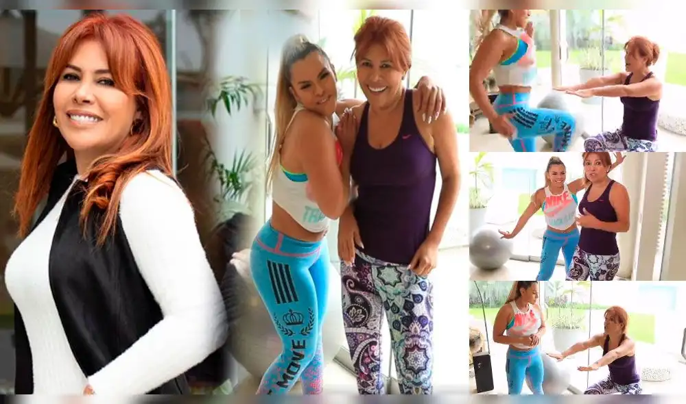 Josetty Hurtado ayuda a Magaly Medina a tonificar su cuerpo Josetty Hurtado ayuda a Magaly Medina a tonificar su cuerpo