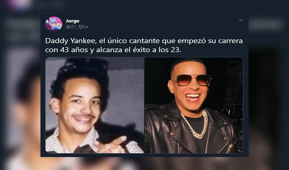 Usuarios generan memes sobre la supuesta edad de Daddy Yankee. (Foto: Twitter)