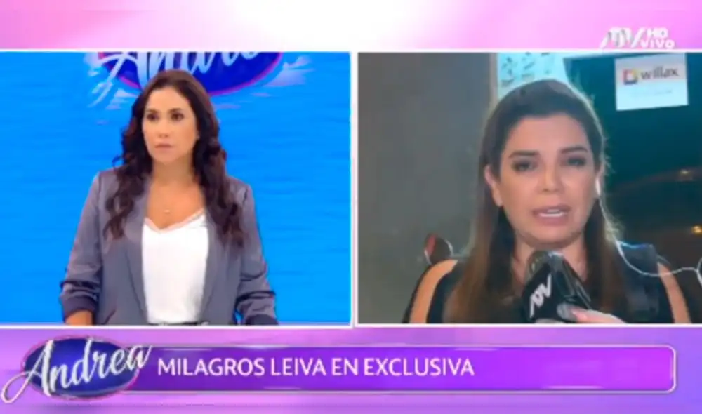 Milagros Leiva se ofusca con cuestionamientos de Andrea Llosa por detención en toque de queda. Foto: Captura Milagros Leiva se ofusca con cuestionamientos de Andrea Llosa por detención en toque de queda. Foto: Captura
