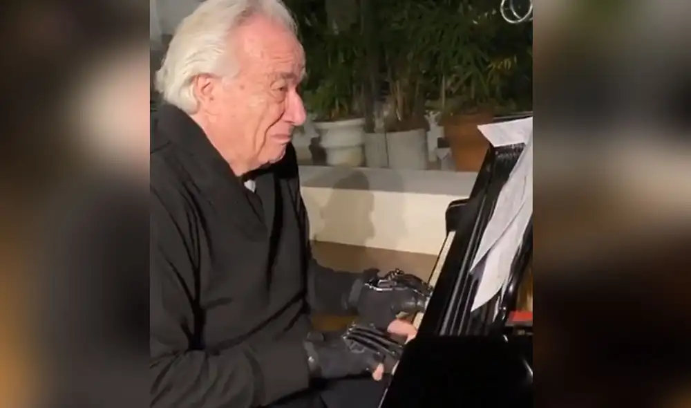 El famoso pianista João Carlos Martins volvió a tocar luego de varios años. Foto: Twitter