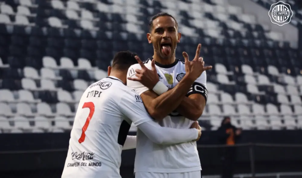 Santa Cruz abrió el marcador para Olimpia. (Créditos: Prensa Olimpia) Santa Cruz abrió el marcador para Olimpia. (Créditos: Prensa Olimpia)