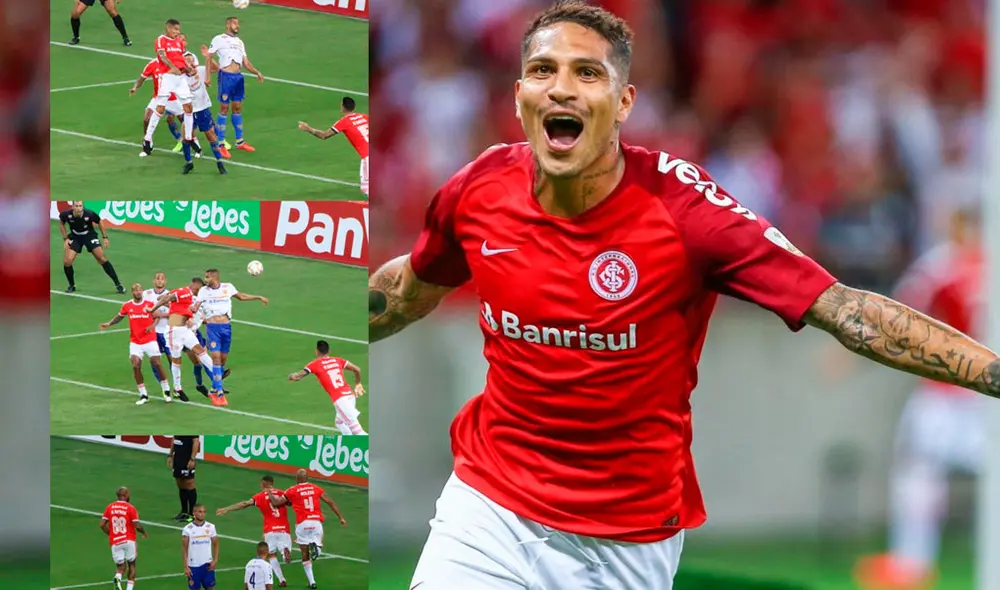Paolo Guerrero marcó el tercer tanto del Inter ante Pelotas. Foto: Twitter Paolo Guerrero marcó el tercer tanto del Inter ante Pelotas. Foto: Twitter