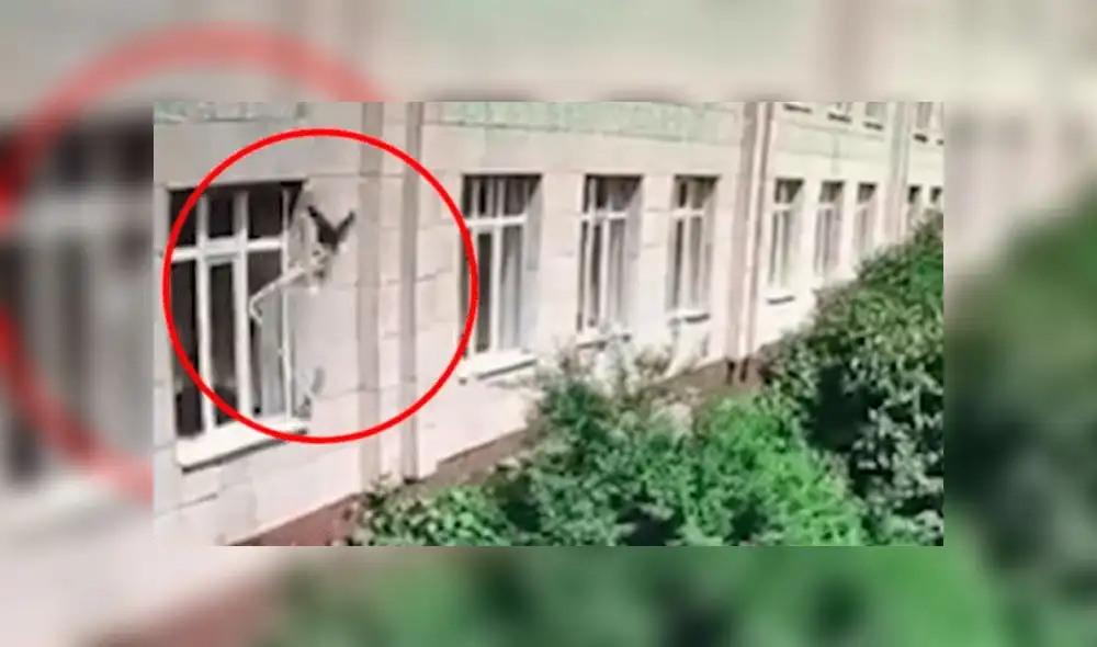 Niña sobrevive a caída desde el segundo piso de guardería [VIDEO]