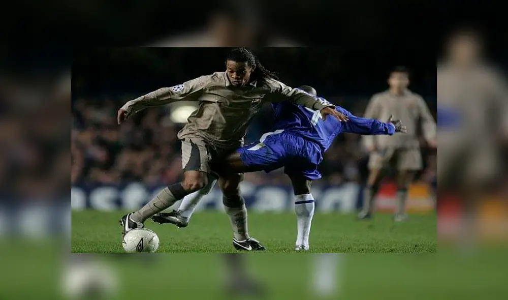 El brasileño y el francés tuvieron un pequeño altercado en un partido de Champions League en el 2006. Foto: Difusión.