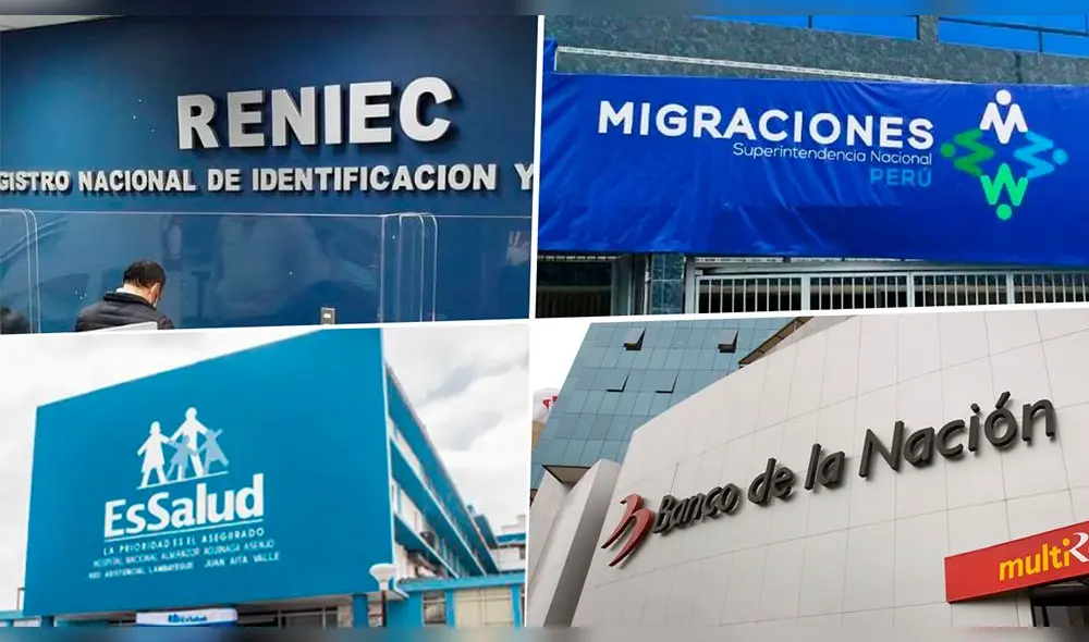 Feriado 31 de octubre: ¿Reniec, Migraciones, Banco de la Nación y otras instituciones atenderán este Día de la Canción Criolla y Día de los Muertos?. Foto: composición Fabrizio Oviedo/La República Feriado 31 de octubre: ¿Reniec, Migraciones, Banco de la Nación y otras instituciones atenderán este Día de la Canción Criolla y Día de los Muertos?. Foto: composición Fabrizio Oviedo/La República