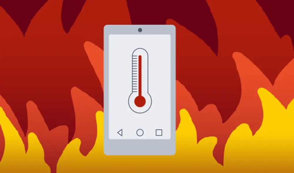 La elevación de la temperatura del móvil puede ser perjudicial y causar daños. | Foto: AVG