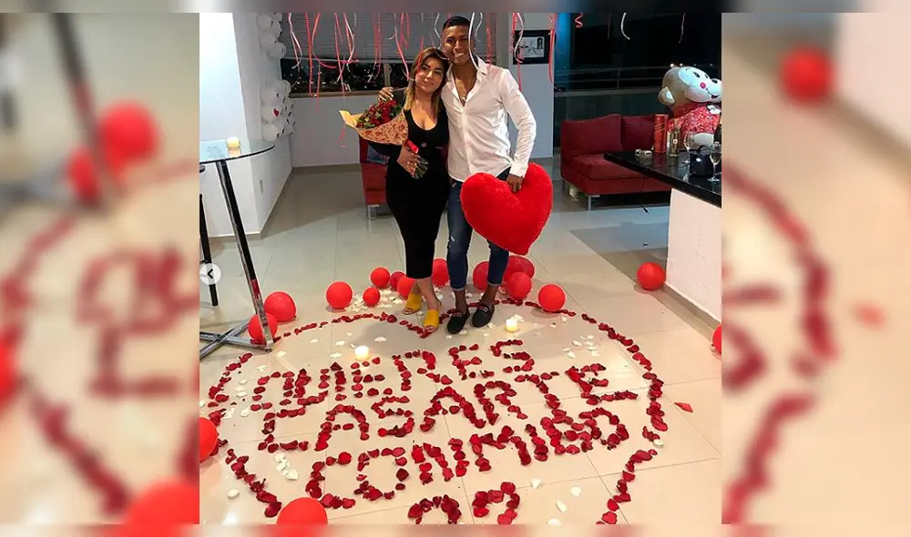 Pedro Aquino le preparó romántica pedida de mano a su pareja 