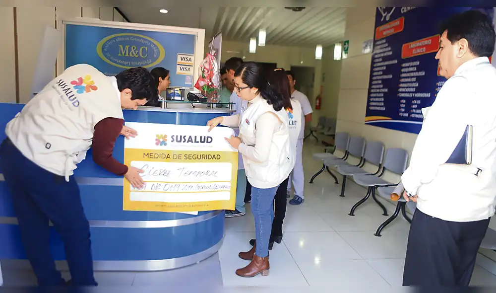 Fiscalización de Susalud en Chiclayo. Fiscalización de Susalud en Chiclayo.