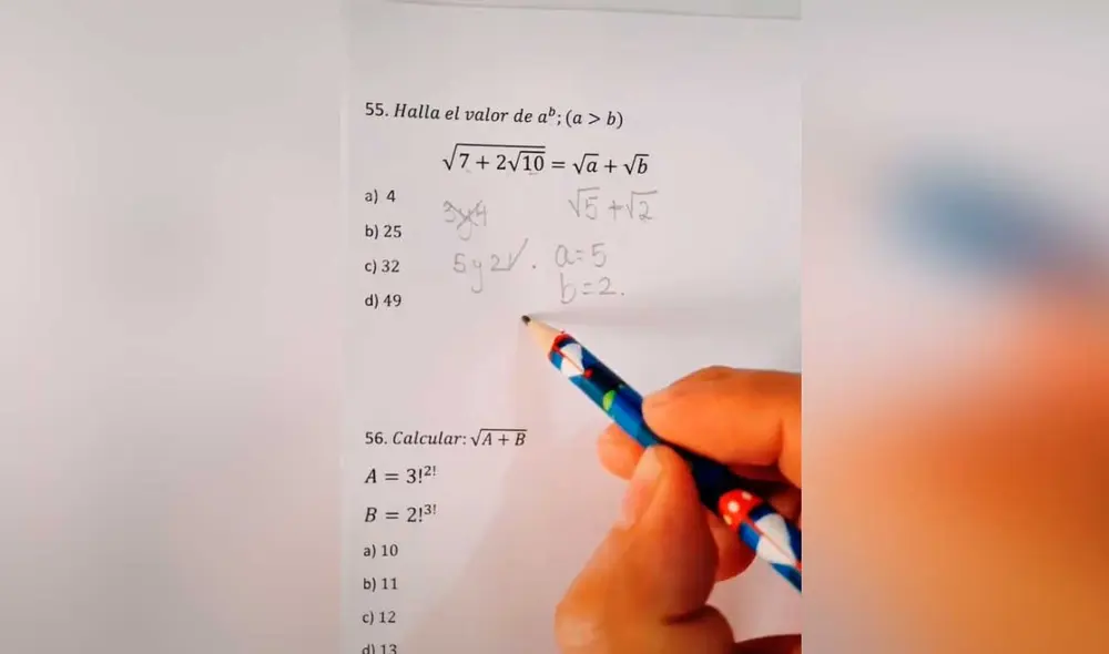 Desliza las imágenes para ver la solución de este problema matemático que se hizo viral en redes sociales. Foto: captura de TikTok/jeffrey.navarro