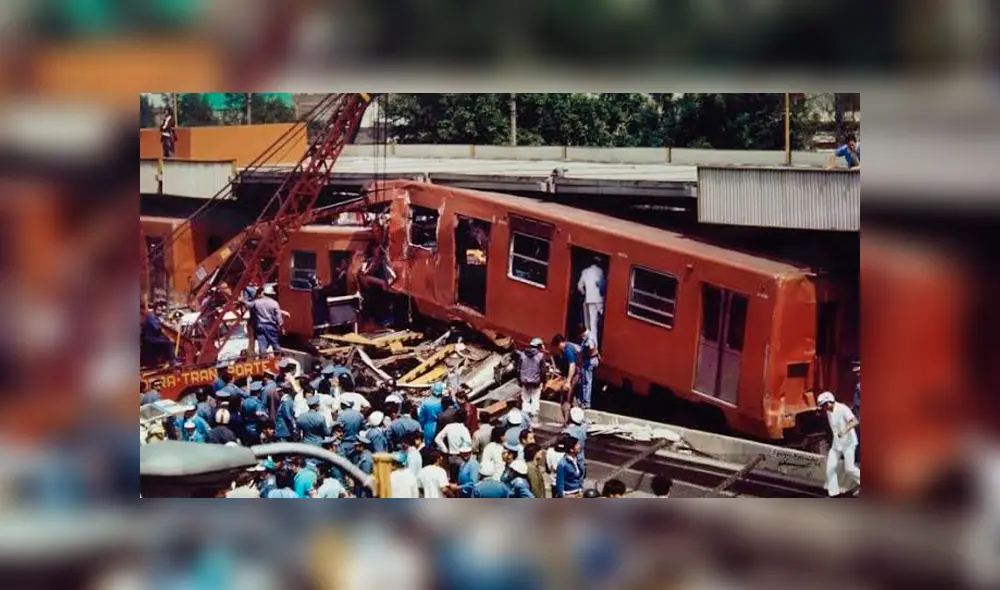 EL primer accidente del tren se reportó en 1975 en Estación Viaducto. Foto: Internet EL primer accidente del tren se reportó en 1975 en Estación Viaducto. Foto: Internet