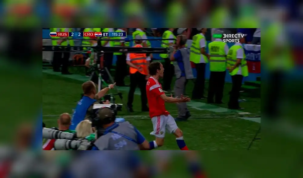 Rusia vs Croacia: el gol de Mario Fernandes que empata el partido [VIDEO]