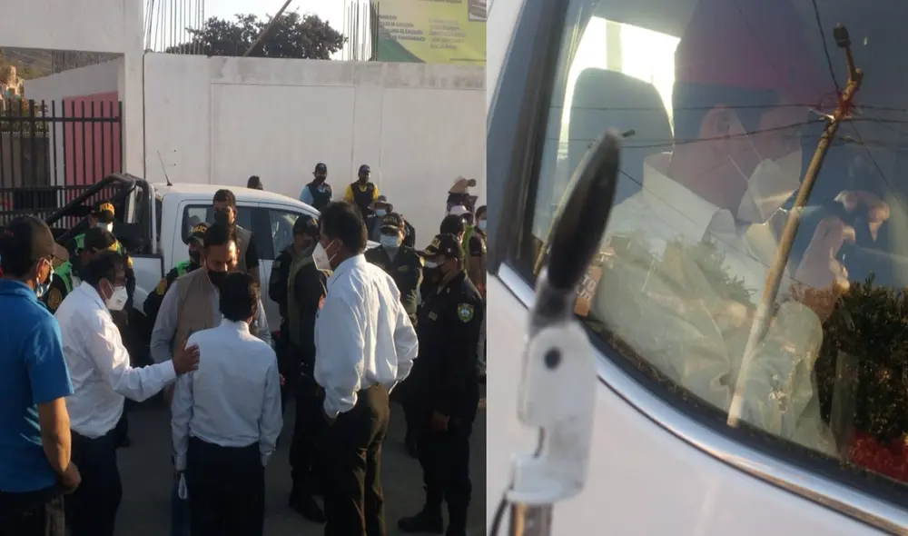 Altercado se produjo este martes tras reunión con agricultores de Tumilaca. Foto: Radio Americana. Altercado se produjo este martes tras reunión con agricultores de Tumilaca. Foto: Radio Americana.