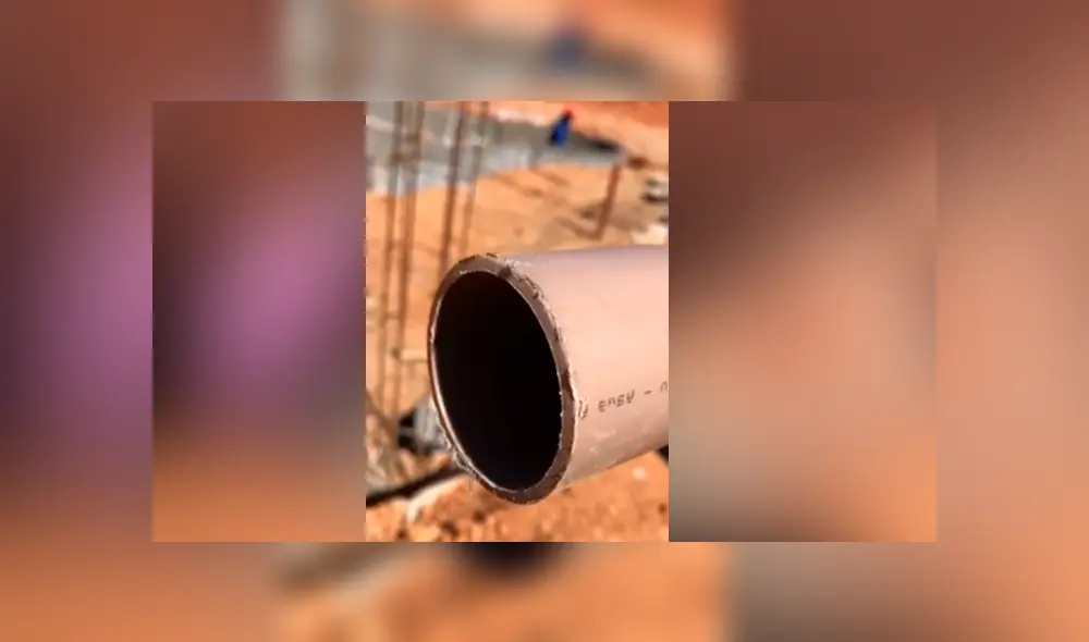 Albañil ingenió una curiosa maniobra para hacer que la música de su celular llegue hasta donde él estaba